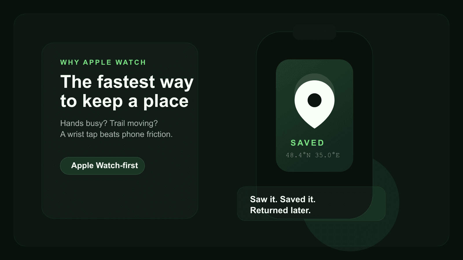 Illustration of why Apple Watch became central to the Pean idea